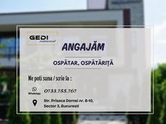 Ospatar, ospatarita pentru restaurant Gedi